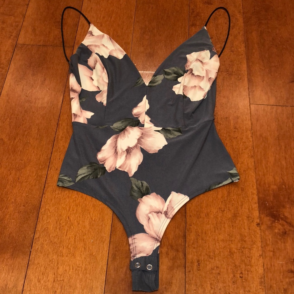 Low Back and Cut Flower Bodysuit